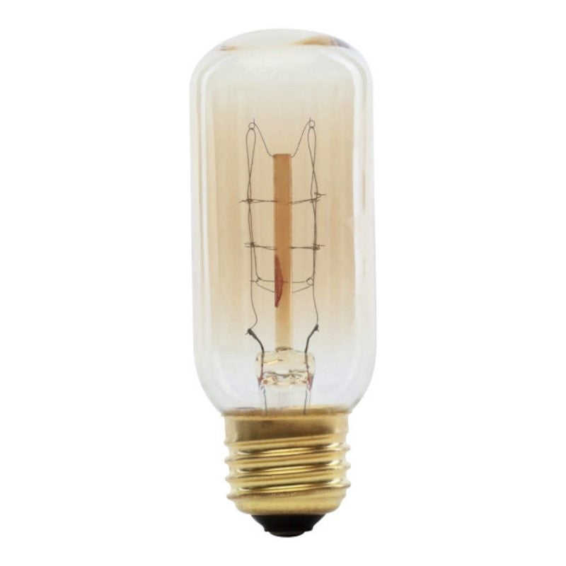 Feit Electric BP60T12/RP Incandescent Bulb, 60 W, T12 Lamp, Medium E26 Lamp Base, 150 Lumens, 2200 K Color Temp