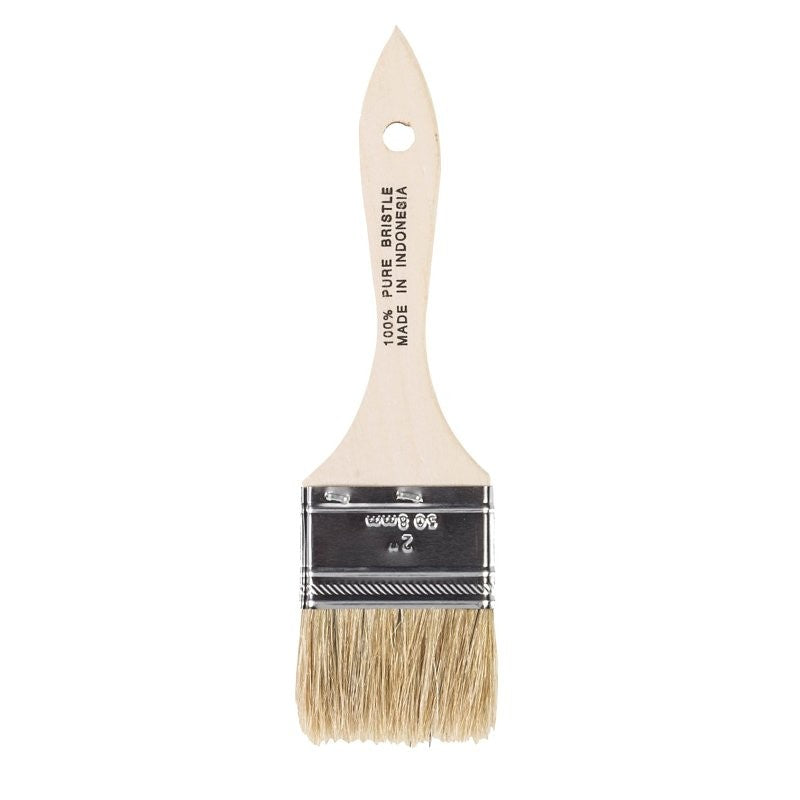 Wooster F5117-2 Paint Brush, 2 in W, 1-11/16 in L Bristle, China Bristle, Plain-Grip Handle
