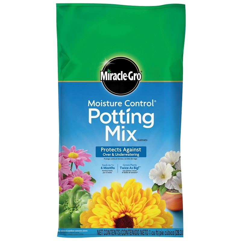 Miracle-Gro 75551300 Potting Mix, 1 cu-ft Bag