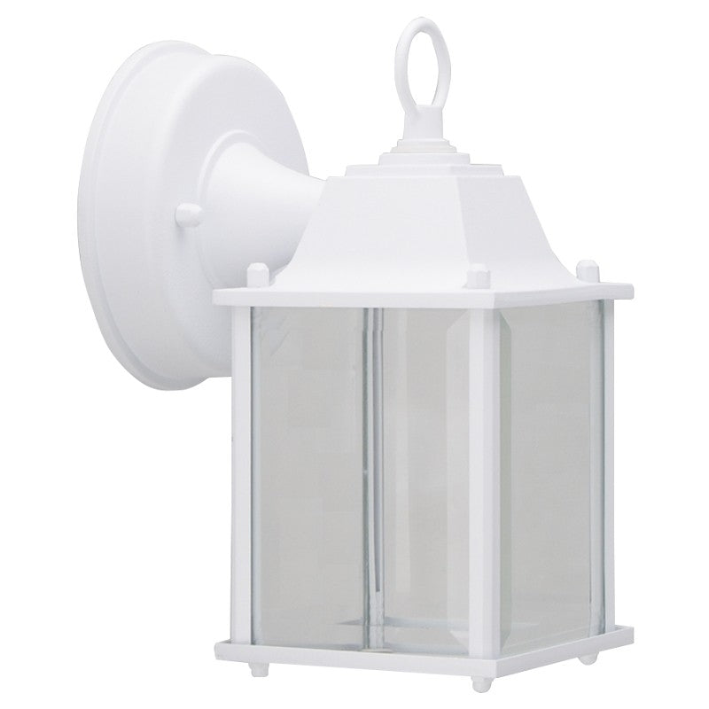 Boston Harbor 0038-WD-WH Outdoor Wall Lantern, 120 V, 6.65 W, LED Lamp, 320 Lumens, 3000 K Color Temp