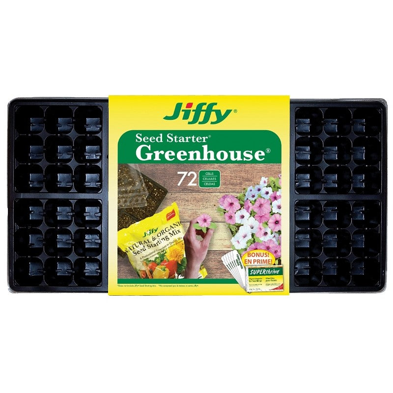 Jiffy T72HST-14 Seed Starter Kit, 72-Piece
