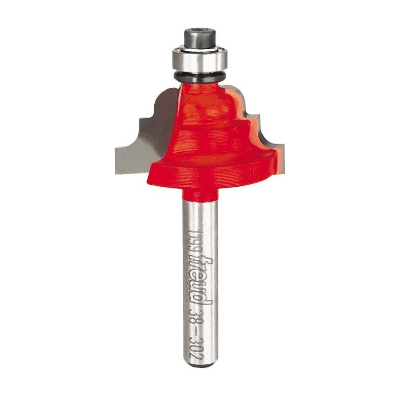 Freud 38-302 Router Bit, 1-5/32 in Dia Cutter, 2-3/16 in OAL, 1/4 in Dia Shank, 2-Cutter, Carbide