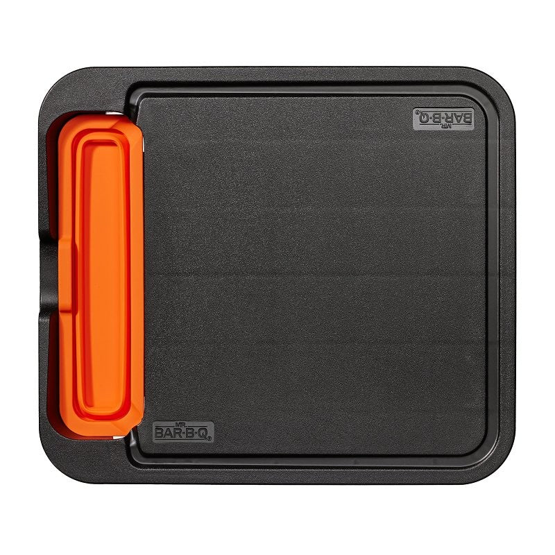 Mr. BAR-B-Q 40370Y Grill Side Cutting Board with Removable Tray, Silicone