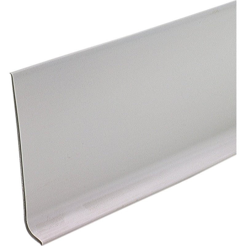 M-D 75291 Wall Base, 4 ft L, 4 in W, Vinyl, Silver (Pack of 18)