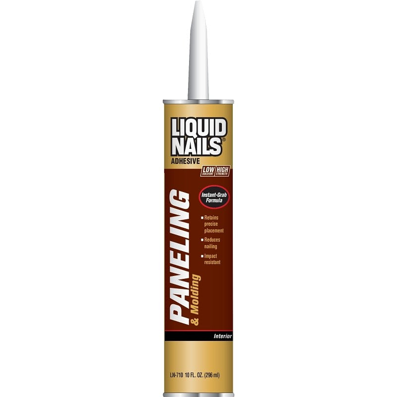 Liquid Nails LN-710 Paneling and Molding Adhesive, Tan, 10 oz (Pack of 12)
