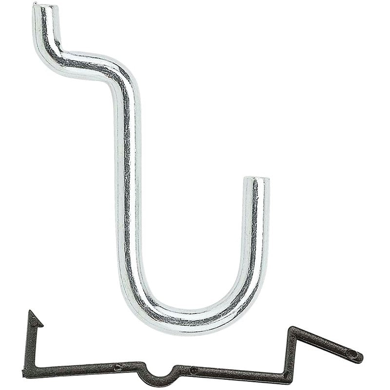 National Hardware N180-023 Peg Hook, 1/2 in, 1/8, 1/4 in Opening, Steel, Zinc