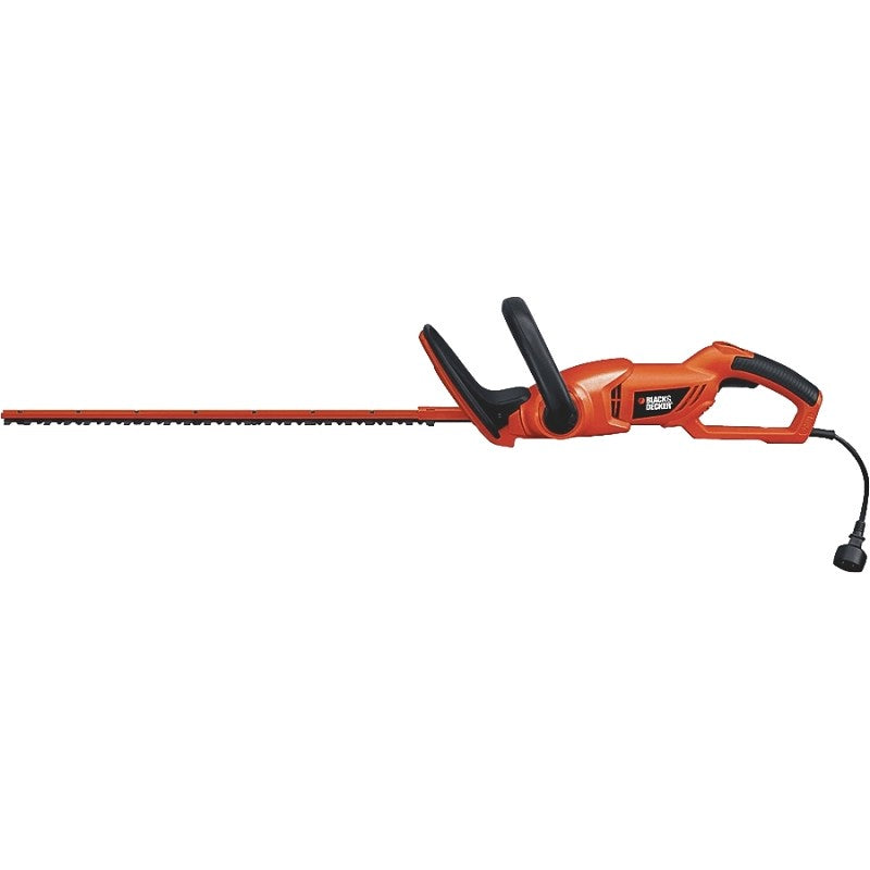 Black+Decker HH2455 Electric Hedge Trimmer, 3.3 A, 120 V, 3/4 in Cutting Capacity, 24 in L x 2-3/4 in W Blade