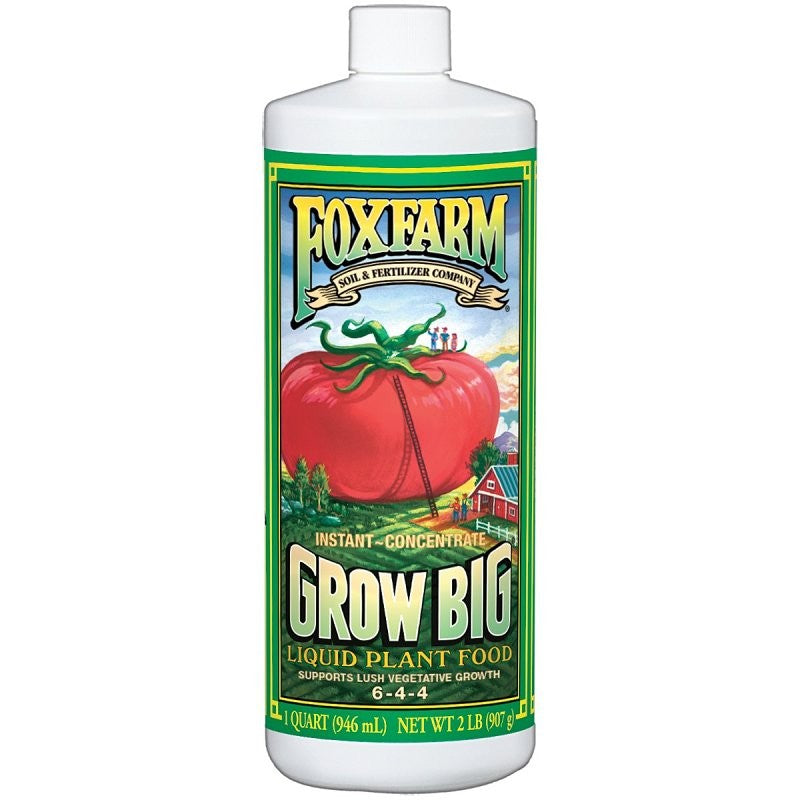 Grow Big 790201 Plant Food, 1 qt, Liquid