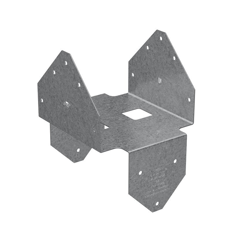 Simpson Strong-Tie BCS BCS2-3/6Z Post Cap, 2 to 3 x 6 in Post/Joist, Steel, ZMAX (Pack of 10)