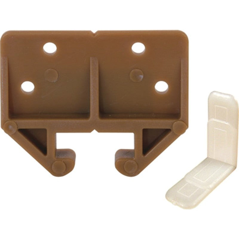 Prime-Line R 7084 Drawer Track Guide Kit, 2-1/4 in L x 23/32 in W x 1-11/16 in H Dimensions, For: 1/4 x 7/8 in Track