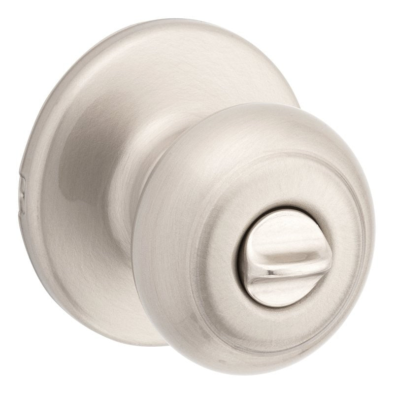 Kwikset 300CV 15 6AL RCS V1 Privacy Lockset, 2-5/8 in H x 2-5/8 in W Dimensions, Cove, Round Design