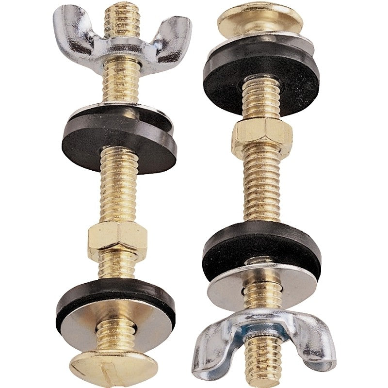 Plumb Pak PP23518 Bolt Set, Steel, Brass