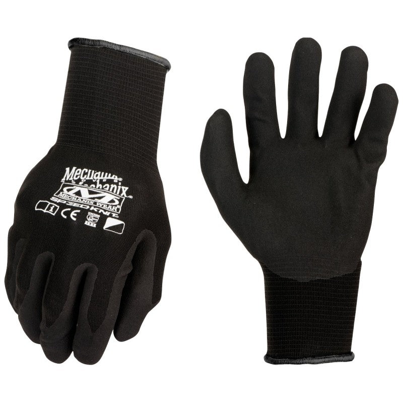 Mechanix Wear SpeedKnit Series S1DE-05-500 Work Gloves, Men's, M, S, Nitrile Coating, Black