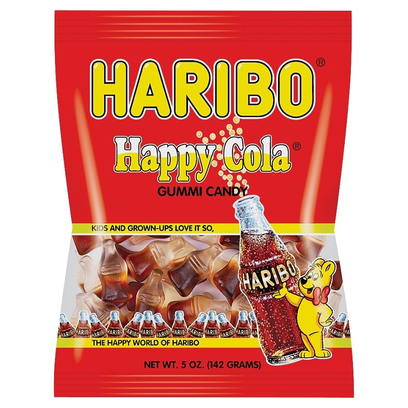 Haribo HHCB12 Jelly Candy, Cola Flavor, 5 oz Bag (Pack of 12)