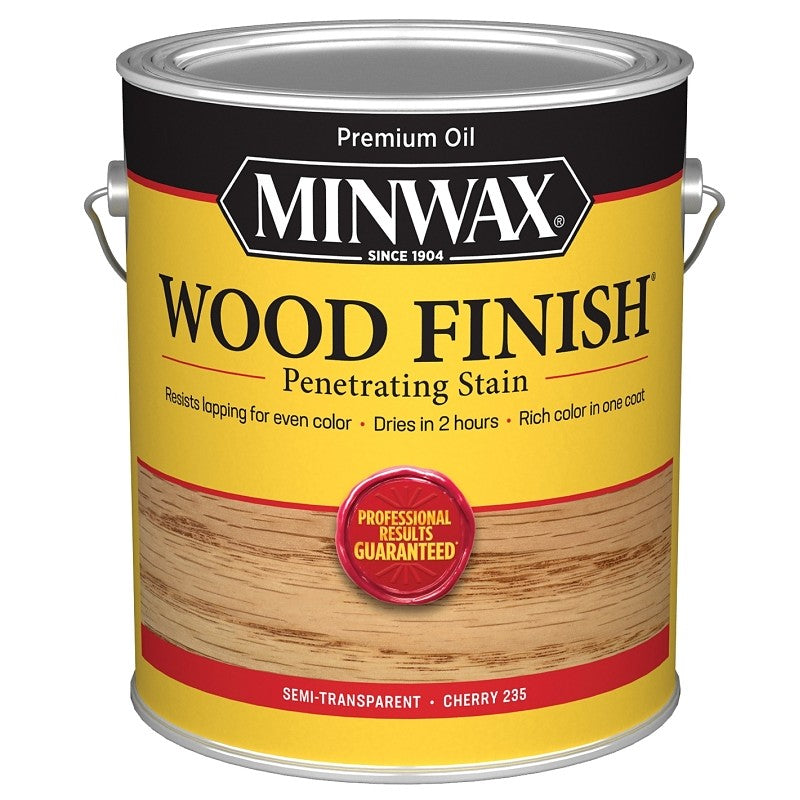 Minwax 71009000 Wood Stain, Oil Base, Cherry, Liquid, 1 gal, Can (Pack of 2)