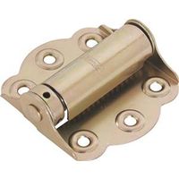 Adjustable Tension Full Surface Screen Door Spring Hinge Satin Brass Tone