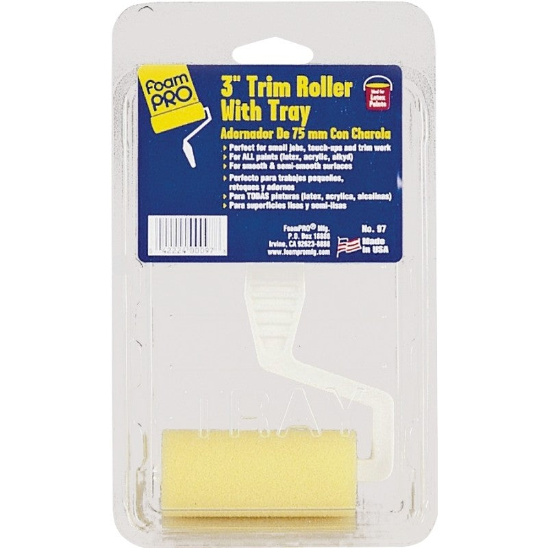 Foampro 97 Roller and Tray Kit, Trim, Plastic