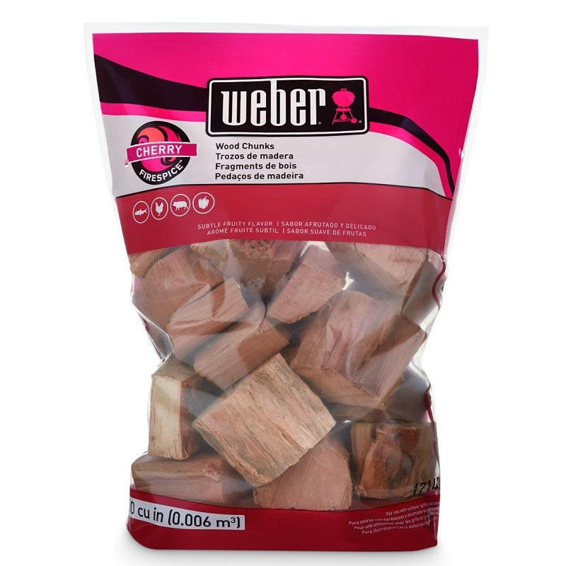 Weber 17142 Series Chunk, Cherry, Wood, 350 cu-in Bag