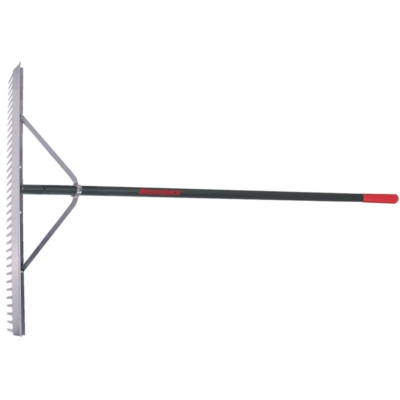 Razor-Back 63000 Landscape Rake, 4.325 in L Head, 36 in W Head, 36-Tine, Aluminum Head
