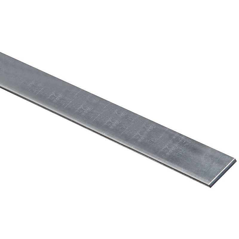 National Hardware 4015BC Series N180-026 Flat Stock, 1 in W, 48 in L, 0.12 in Thick, Steel, Galvanized, G40 Grade