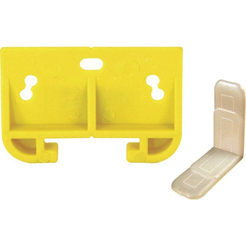 Prime-Line R 7154 Drawer Track Guide Kit, 1-9/16 in L x 2-1/2 in W Dimensions, For: 3/32 x 1-9/32 in Track, Plastic