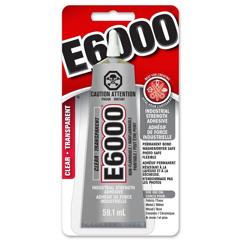 E6000 237041 Craft Adhesive, Clear, 2 oz (Pack of 6)