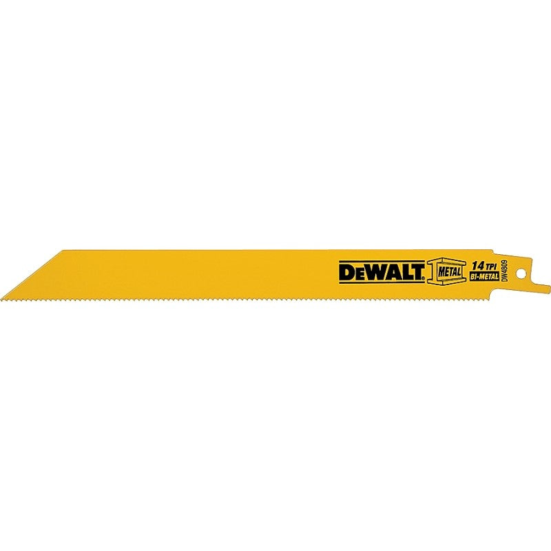 DEWALT DW4809 Reciprocating Saw Blade, Applicable Materials: Angle Iron, Fiberglass, Hard Rubber, Metal, 3/4 in W