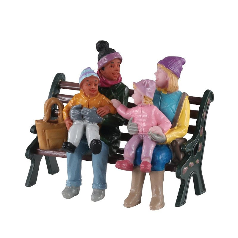 Lemax A2458 Christmas Decor, Caddington Happy In The Park, Resin (Pack of 36)