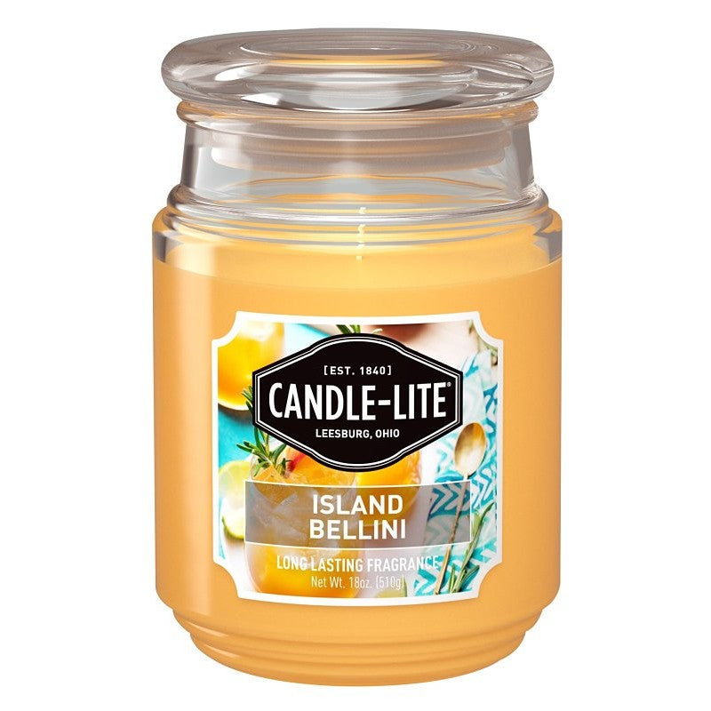 Candle-Lite 32971273 Candle, 18 oz, Island Bellini, 110 hr (Pack of 4)