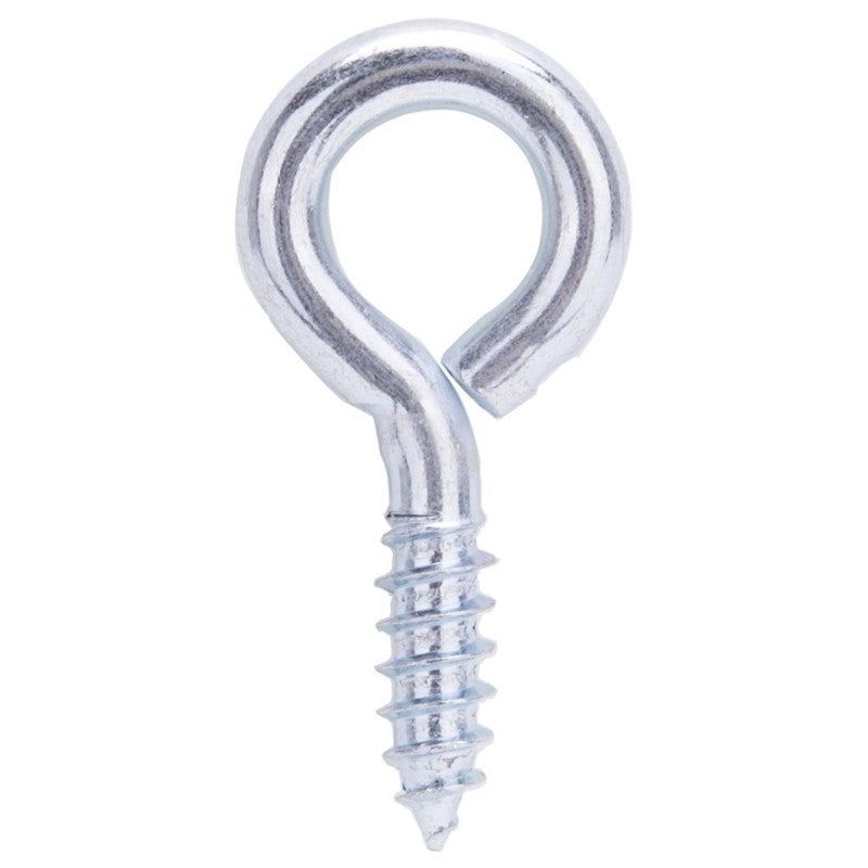 ProSource LR218 Screw Eye, 6 mm Dia Wire, 7.8 mm Thread, 1 in L Thread, 2-1/16 in OAL, 162 lb Working Load, Steel, Zinc (Pack of 20)