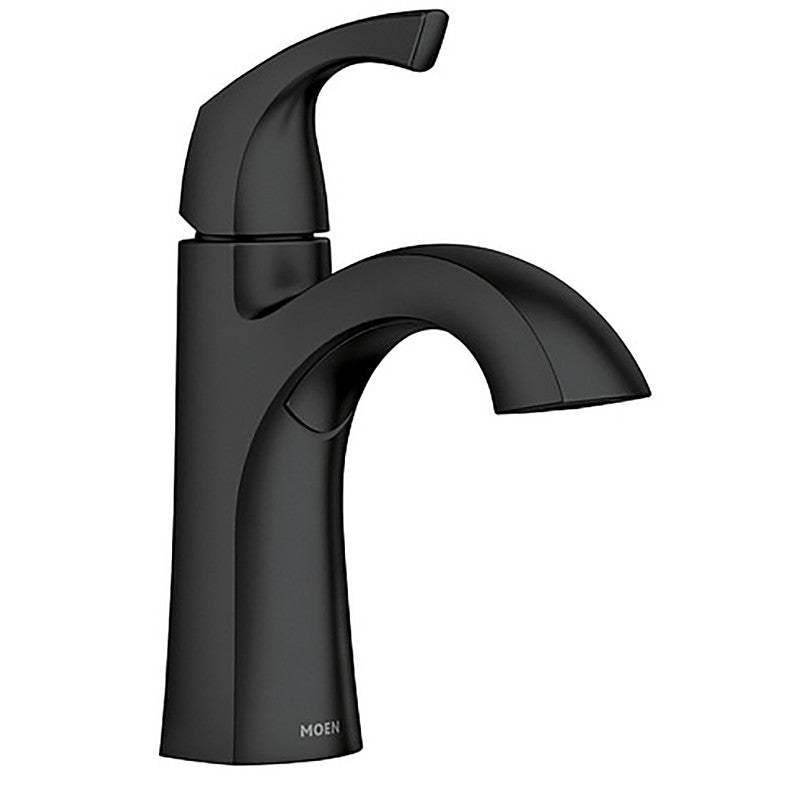 Moen 84505 Series 84505BL Bathroom Faucet, 1.2 gpm, 1-Handle, Stainless Steel, 4 in Faucet Centers, Lever Handle