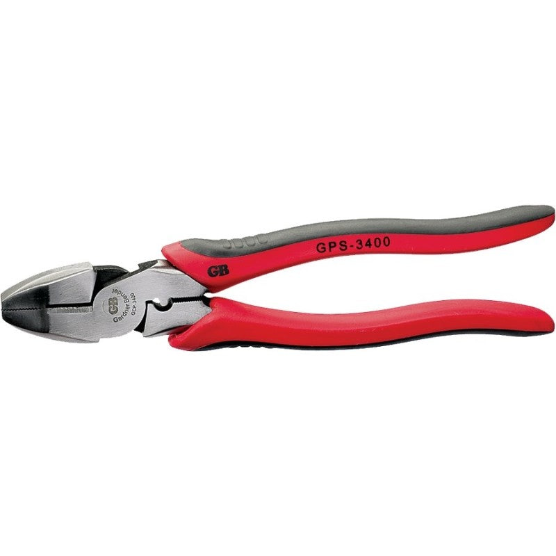 Gardner Bender GCP-3400 Plier and Crimping Tool, 9-1/2 in OAL, Gripper Handle