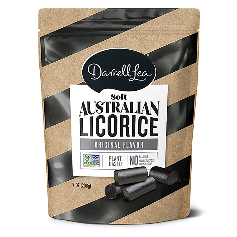 Darrell Lea DLOB8 Candy, Licorice Flavor, 7 oz Bag (Pack of 8)