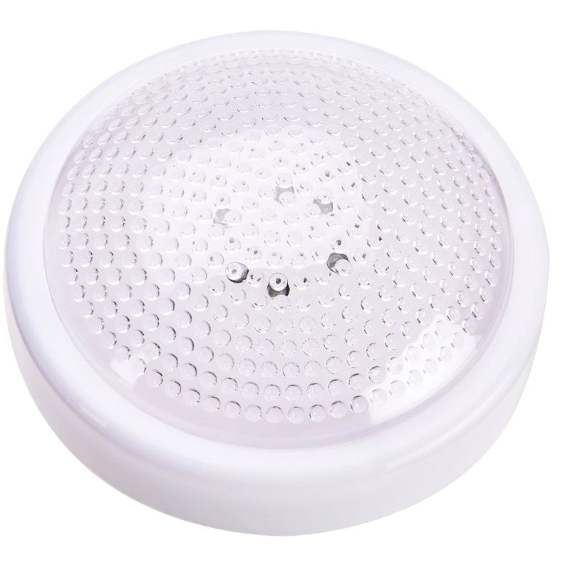 Dorcy 41-1077 Push and Light, 1.5 V, AA Battery, Alkaline Battery, 6-Lamp, LED Lamp, 24 Lumens, White