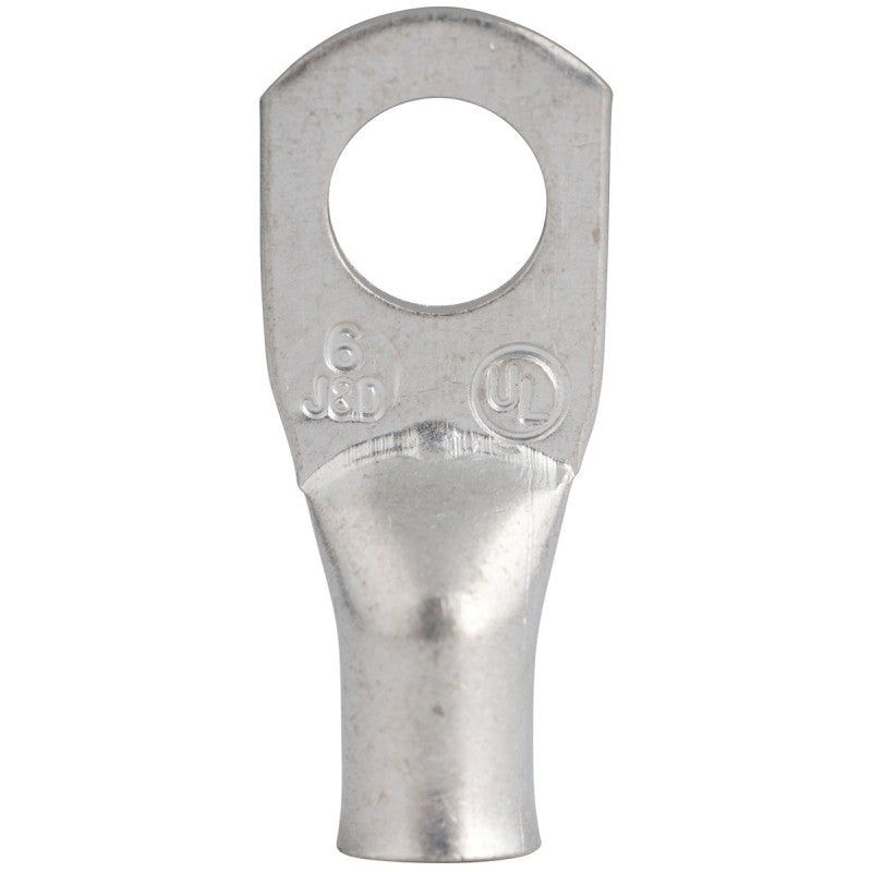 Gardner Bender AML-201 Compression Lug, 6 AWG Wire, 5/16 in Stud, Copper Contact, Silver