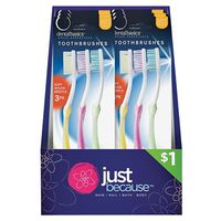 Daily Essentials Toothbrush 3 Pack Soft Nylon Bristle Adult