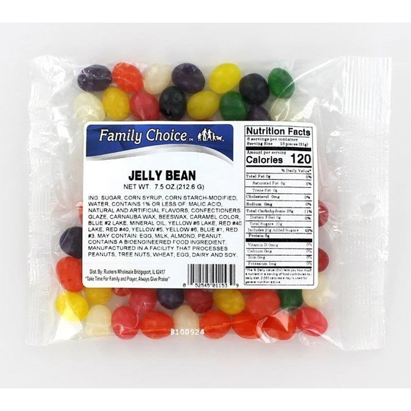 Family Choice 1153 Jelly Bean Candy, 9.5 oz (Pack of 12)