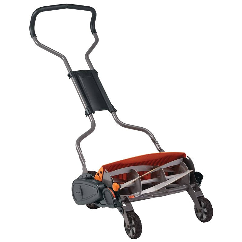 Fiskars StaySharp 362050-1001 Reel Lawn Mower, 18 in W Cutting, Reel Blade