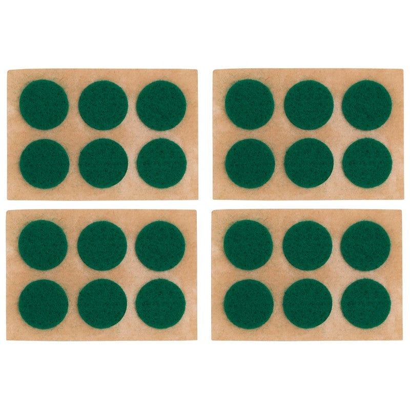 ProSource PH-122294-PS Furniture Pad, Felt Cloth, Green, 5/8 in Dia, 1/16 in Thick, Round
