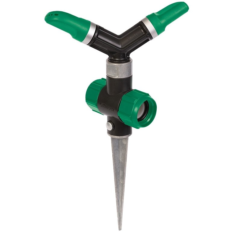 Gilmour Mfg 813423-1003 Whirling Sprinkler with Spike Base, 1800 sq-ft, Metal/Plastic