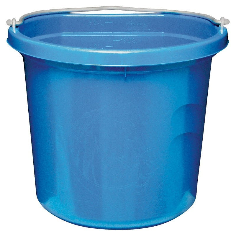Fortex-Fortiflex FB-124 Series FB-124BL Bucket, 24 qt Volume, Rubber/Polyethylene, Blue