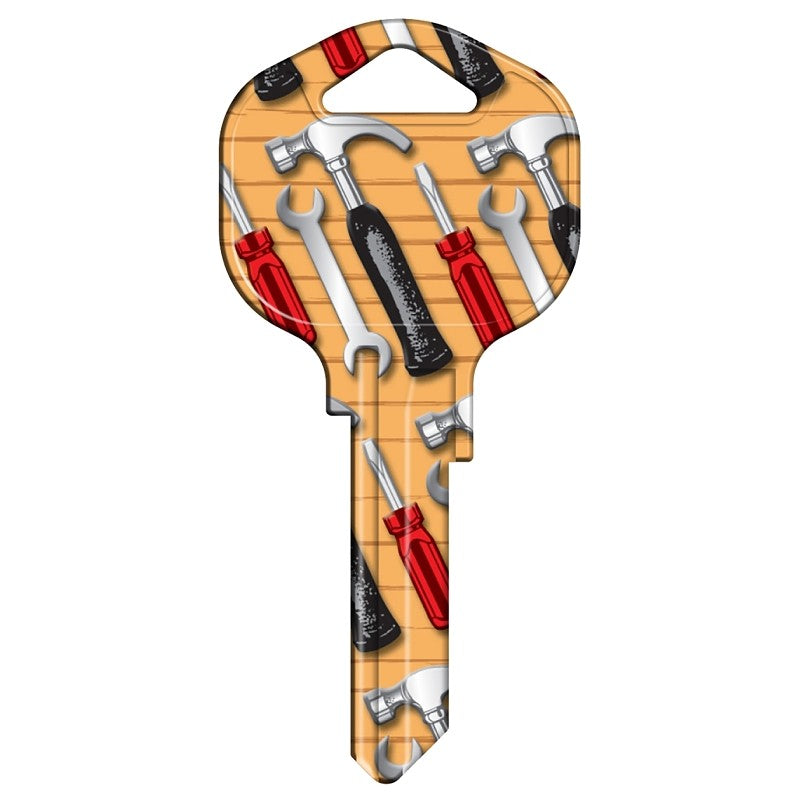 Hy-Ko 15005KW1-TOOL Key Blank, Tools, Brass, Nickel, For: Kwikset KW1 Keyways, KW1-TOOL Key Number (Pack of 5)