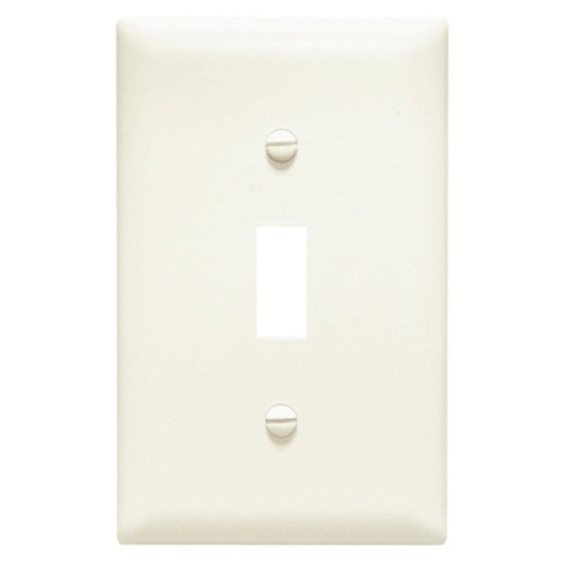 Legrand TradeMaster TPJ1LACC70 Wallplate, 3-5/16 in L, 5.062 in W, 1 -Gang, Nylon, Light Almond