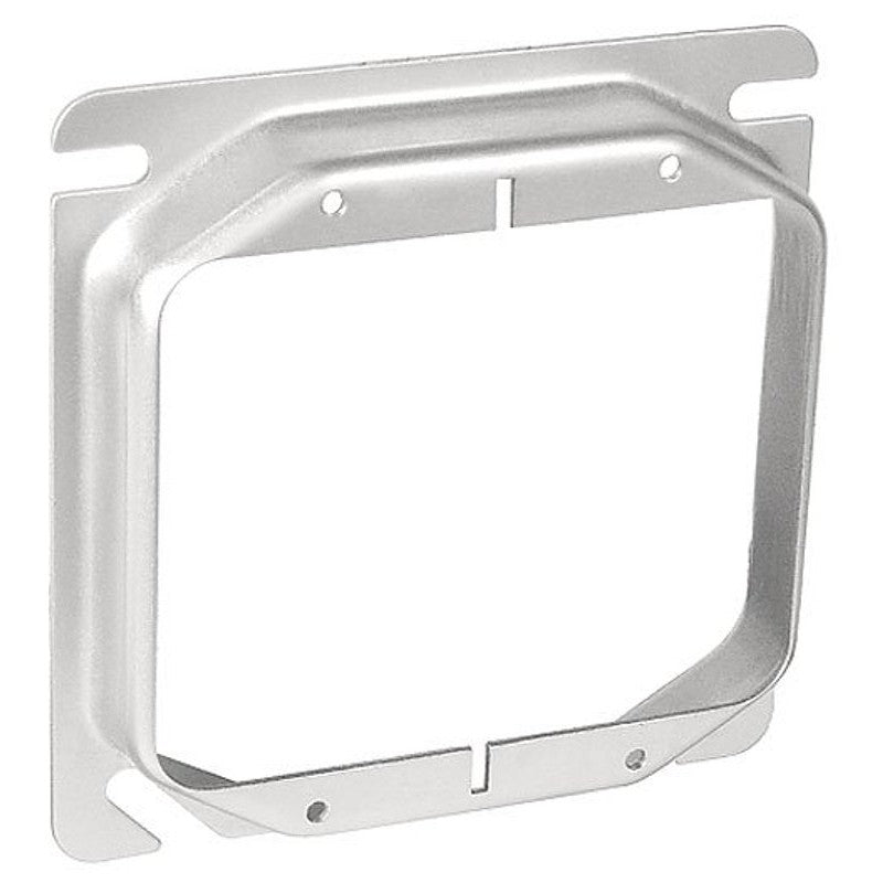 Southwire 52C18-UPC Electrical Box Cover, 3/4 in L, 4 in W, Square, 2-Gang, Steel, Silver, Galvanized