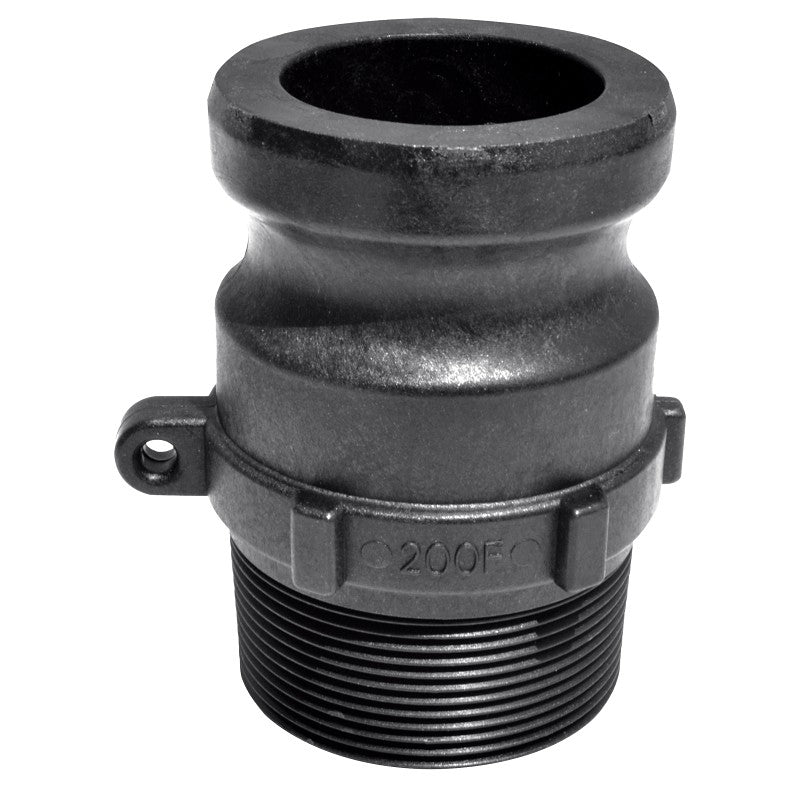 Green Leaf 300F Camlock Coupling, 3 in, Male Adapter x MNPT, Plastic