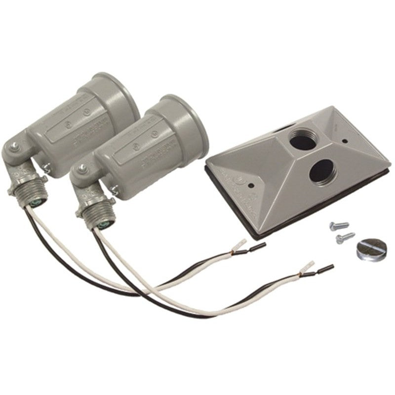 Hubbell 5621-5 Lamp Holder, Combination, Weatherproof, 3.336 in L x 10 in W x 4.594 in H Dimensions, 120 V, 75 to 150 W