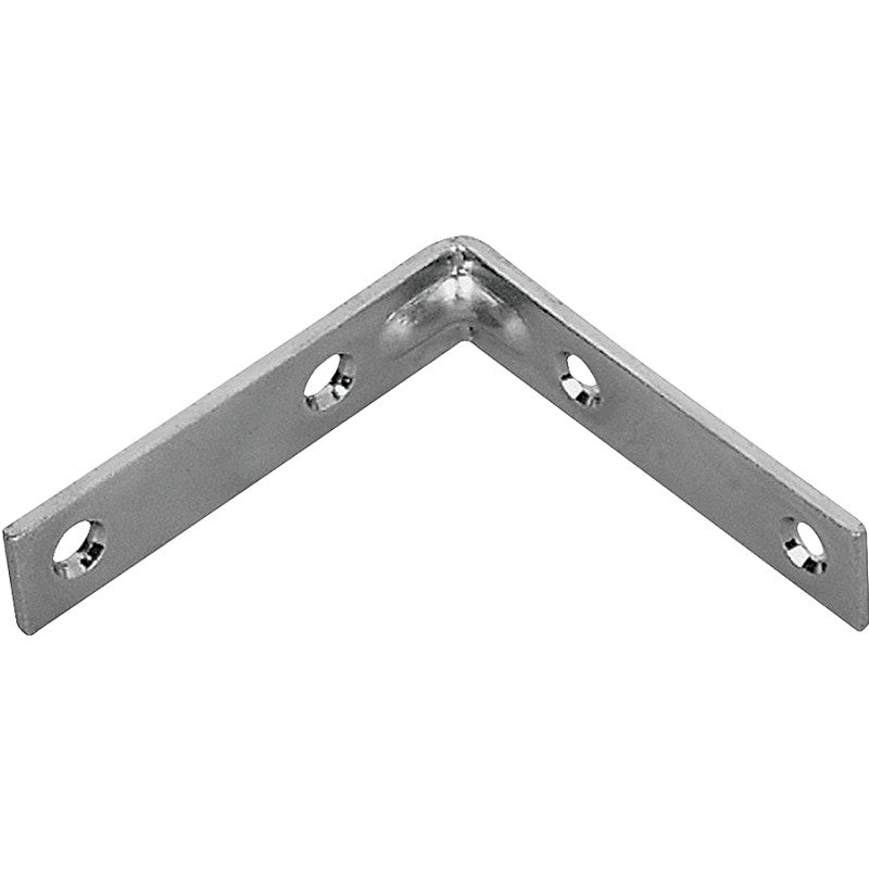 ProSource CB-B02-C4PS Corner Brace, 2 in L, 2 in W, 5/8 in H, Steel, Zinc-Plated, 1.8 mm Thick Material
