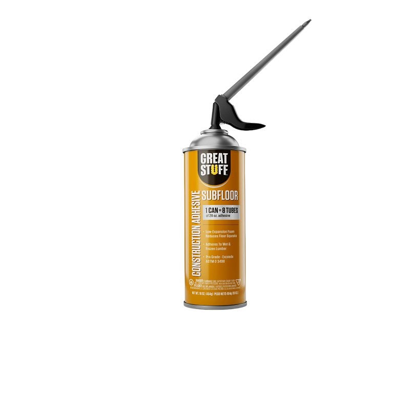Great Stuff 12095662 Construction Adhesive, Natural, 16 fl-oz