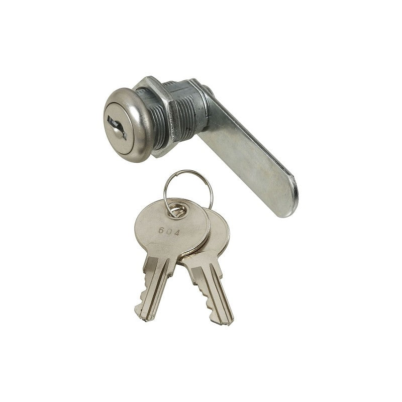 National Hardware VKA825 Series N185-280 Utility Lock, 2.33 in L x 0.62 in W x 1.15 in D Dimensions, Chrome, Keyed Lock