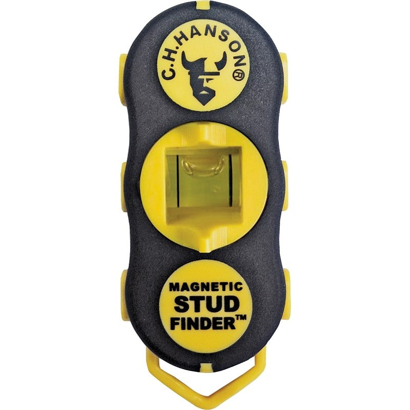 CH Hanson 03040 Magnetic Stud Finder, 1 in Detection, Black/Yellow, Detectable Material: Metal/Wood